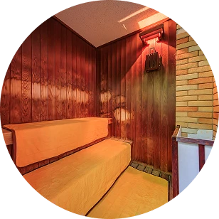 サウナ内の画像