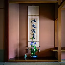 掛け軸と生花
